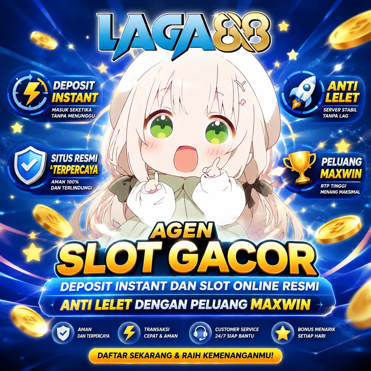 LAGA88: Agen Slot Gacor Deposit Instant dan Slot Online Resmi Anti Lelet dengan Peluang Maxwin