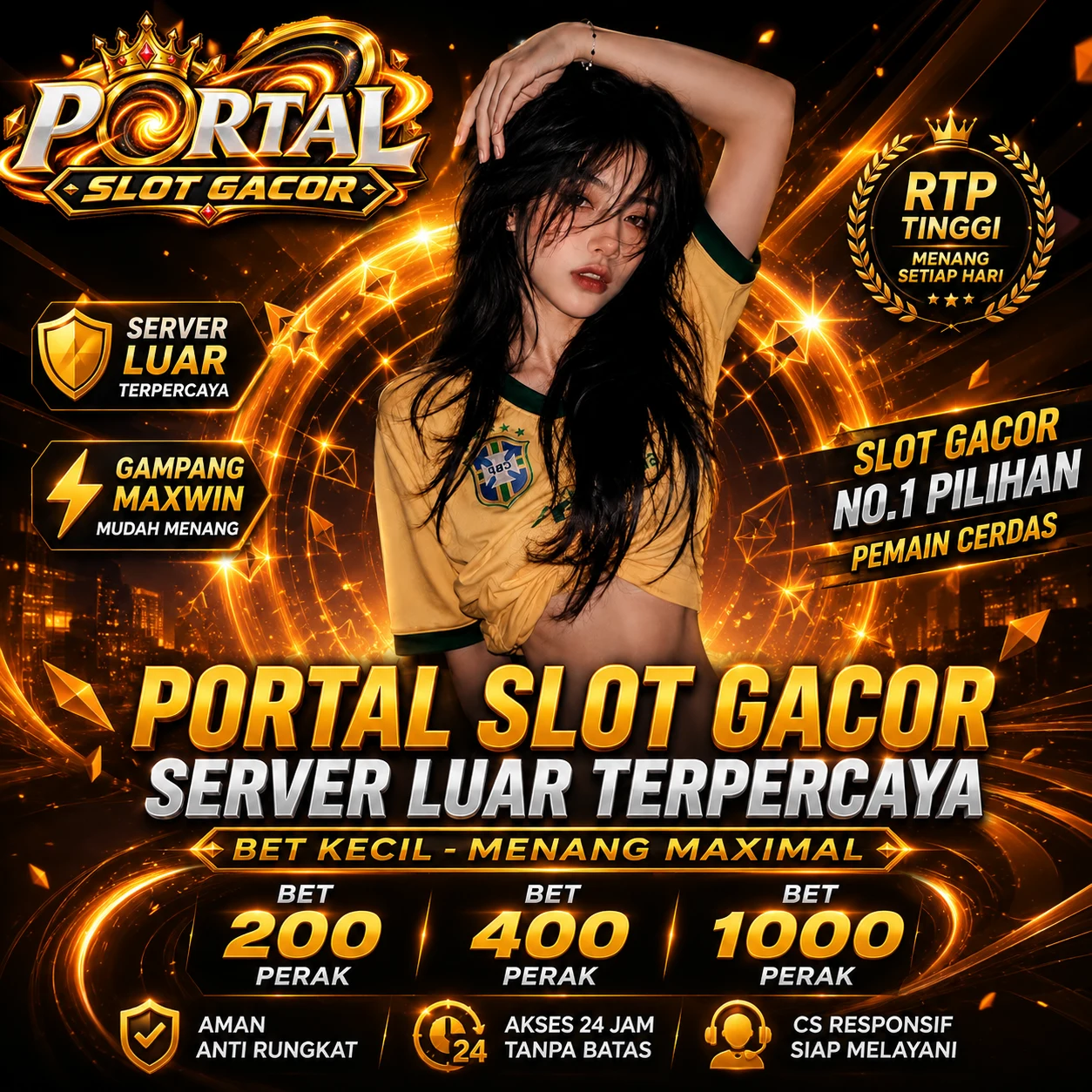 Portal Slot Gacor Server Luar Terpercaya Bet 200 400 1000 Perak Mudah Menang