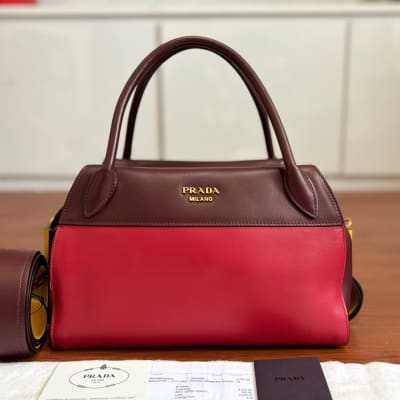 Prada Prada Bowling Ribbon Merah | 002104-CN