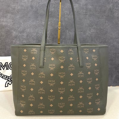 MCM MCM Tote Bag Green | 000345-CN