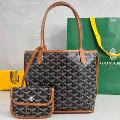 Goyard Mini Anjou Black Tan 