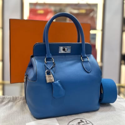 Hermès Hermès Toolbox 20cm Blue Mykonos Shw | 001784-CN