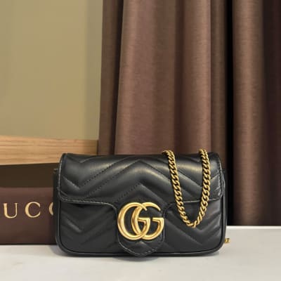 Gucci Supermini Black Ghw 