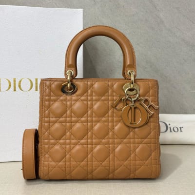 Dior Lady Dior Medium Caramel 