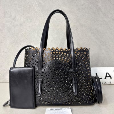 Alaïa Mina 25cm Wave Black Shw 