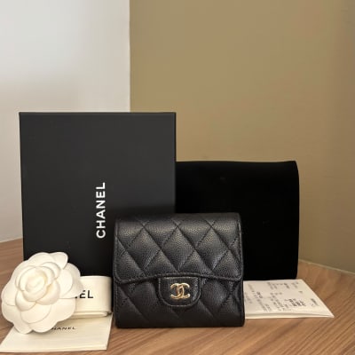 Chanel Wallet Chanel Caviar Hitam Ghw 