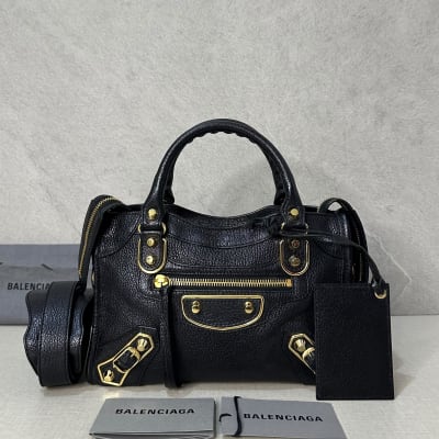 Balenciaga Mini City Hitam Ghw 