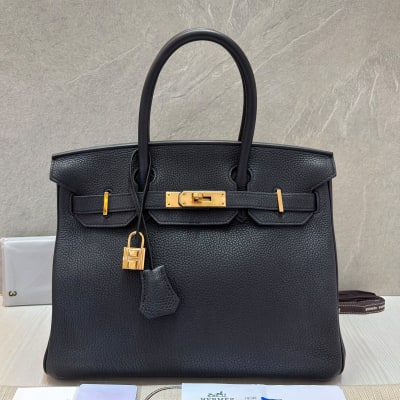 Hermès B30 Veau Togo Black Ghw 
