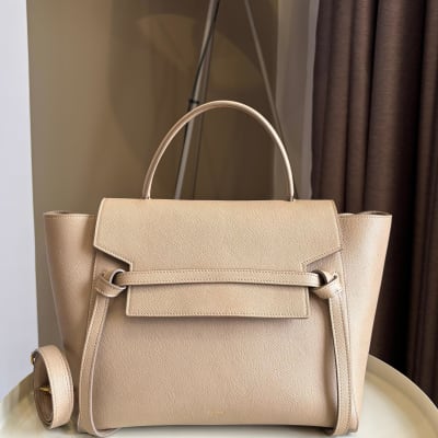 Celine Belt Bag Mini Light Taupe Ghw 