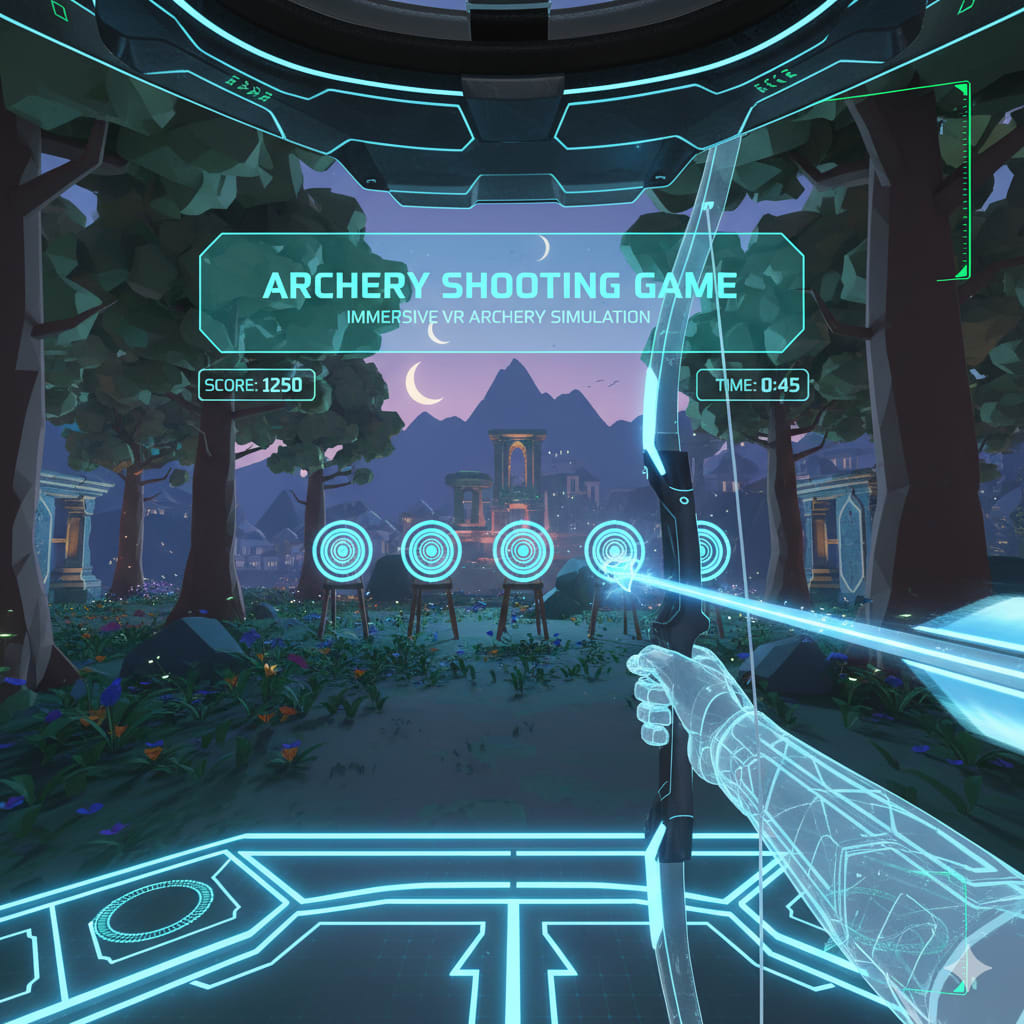 Archery Shooting Game - Immersive VR Archery Simulation Portfolio Image 1