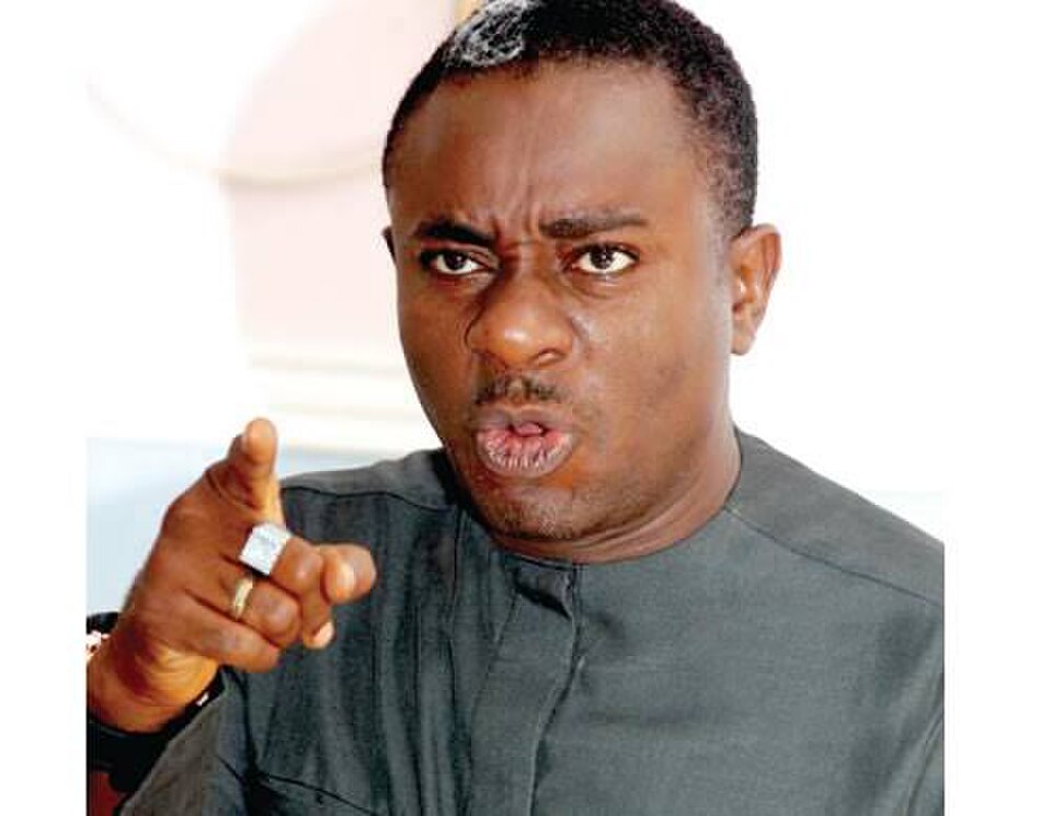 Emeka Ike Protests at INEC Office Over NDC Primary Election Outcome