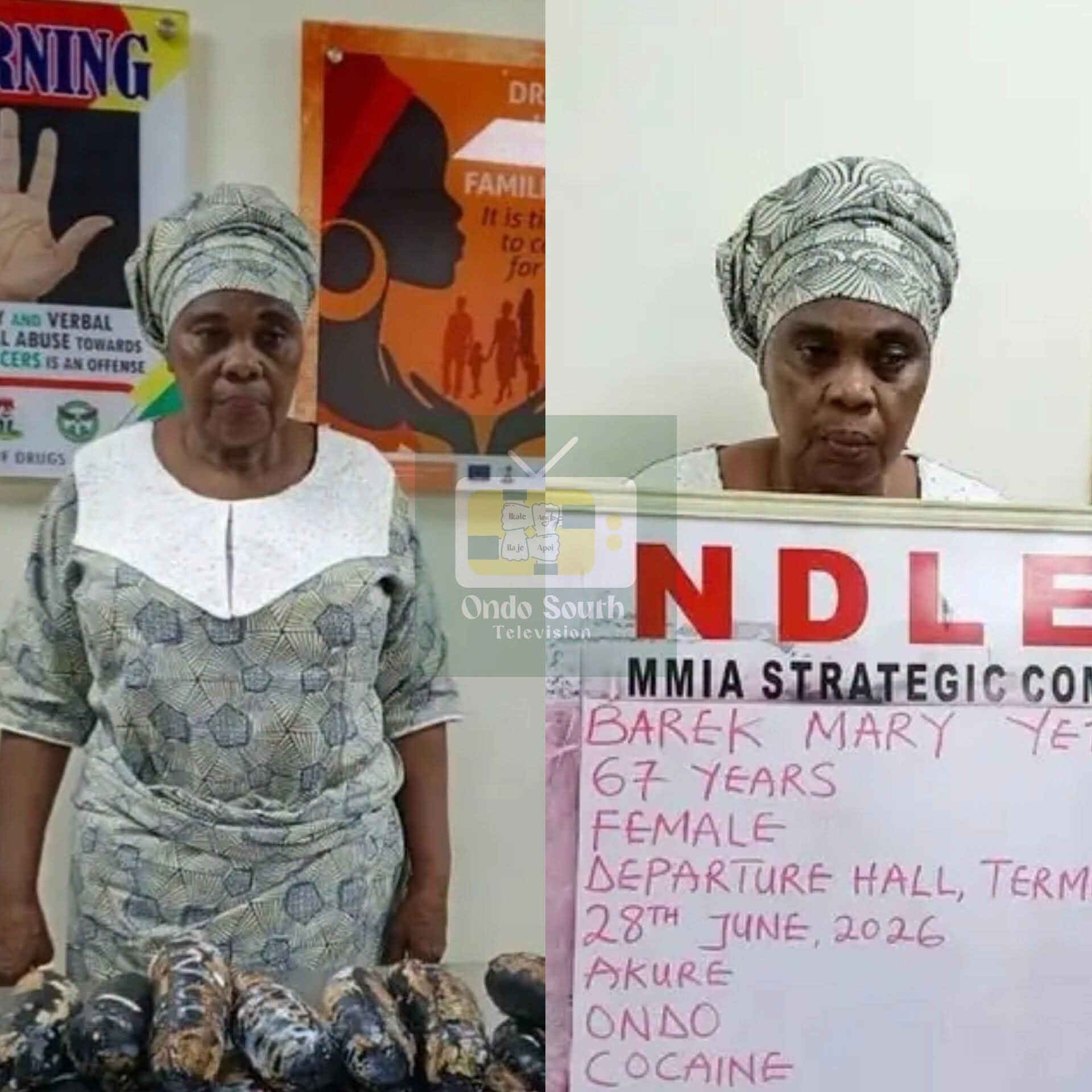 UK-Based Grandmother Nabbed at Lagos Airport Over Alleged Cocaine Smuggling