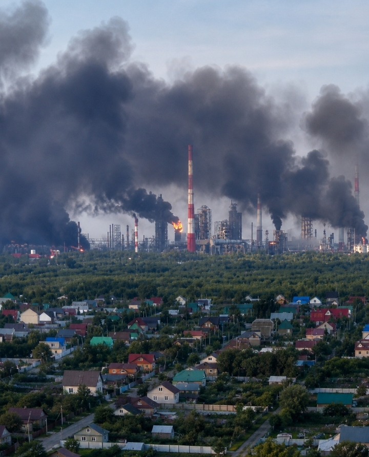 Ukraine Launches Major Drone Attack on Russian Oil Refinery