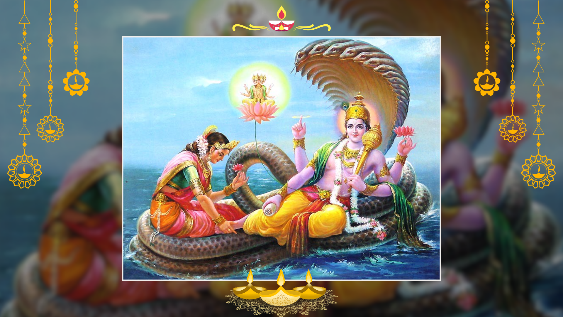 Invoke Divine Blessings of Shri Hari & Mata Lakshmi: Illuminate Souls This Diwali