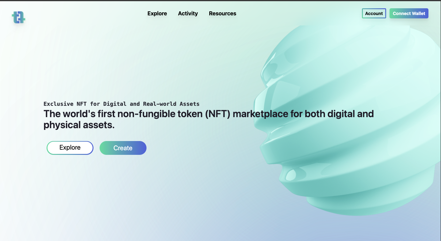 Nft Marker Place Landing Page