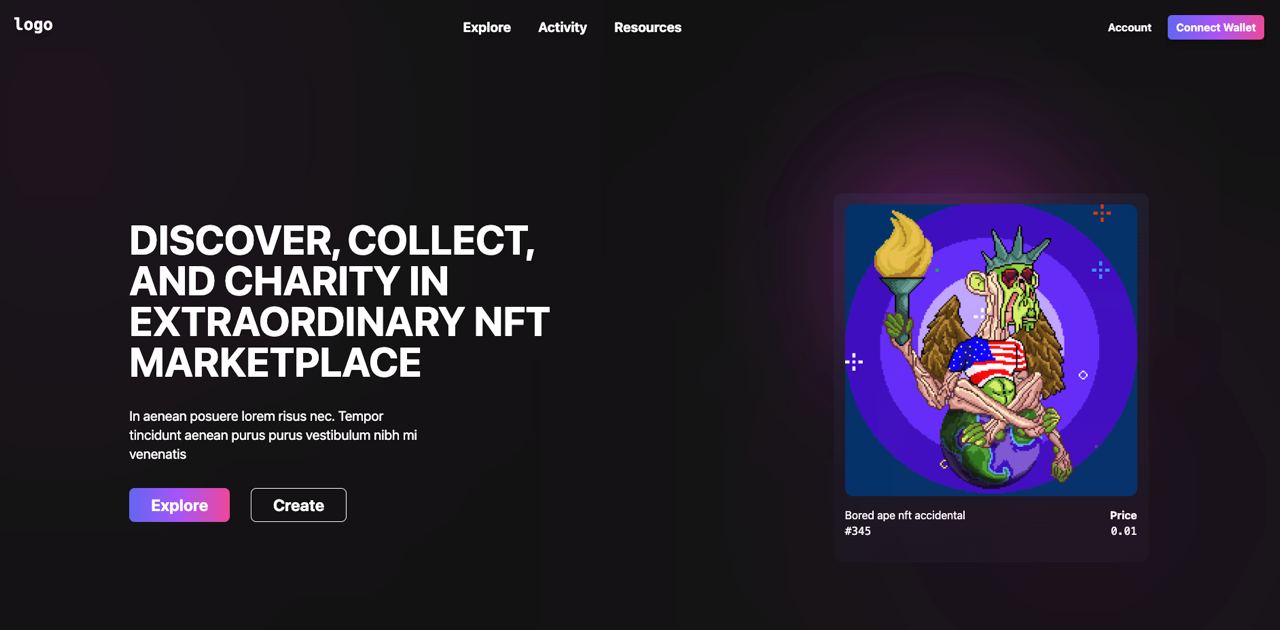 NFT Landing Page