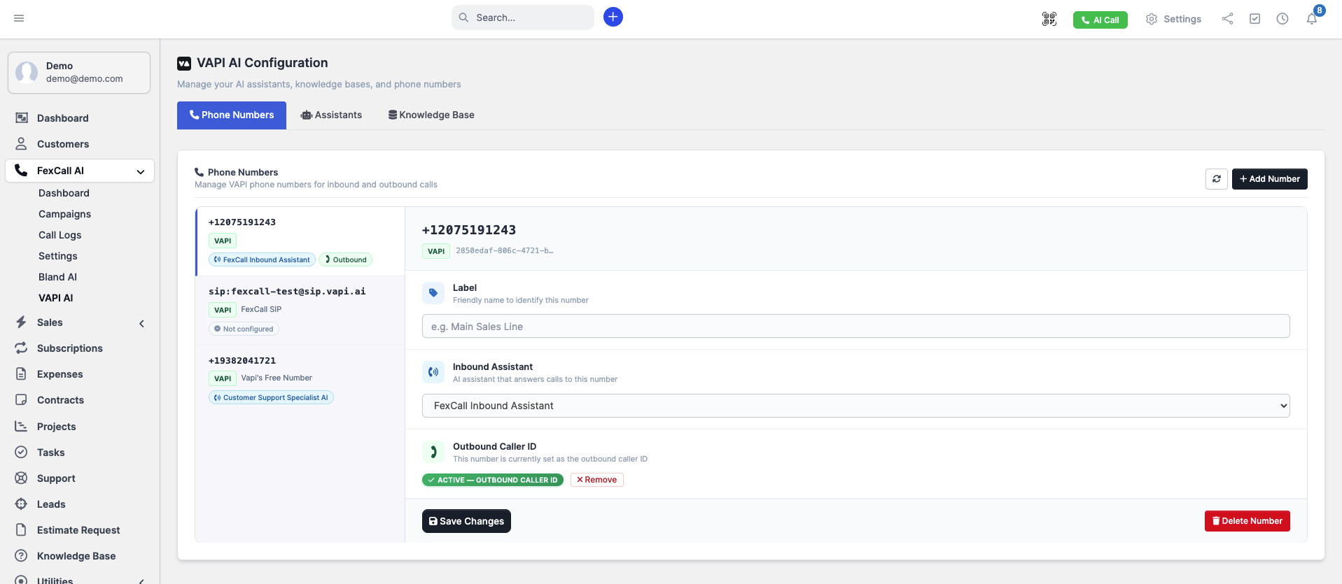 FexCall – Smart AI Call Assistant & Lead Automation Module for Perfex CRM