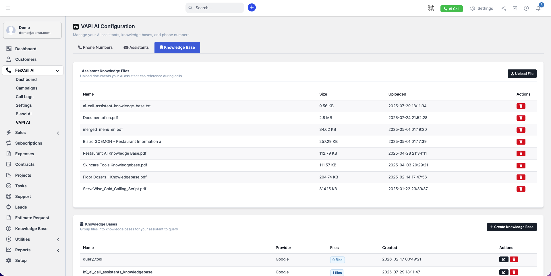 FexCall – Smart AI Call Assistant & Lead Automation Module for Perfex CRM