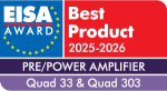 Quad 33 / 303 EISA PRE/POWER AMPLIFIER 2025-2026 QUAD 33 & QUAD 303