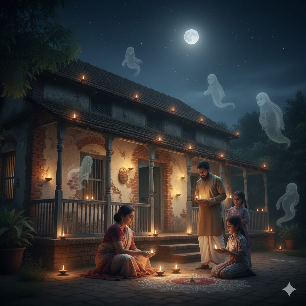 ভূত চতুর্দশী,ভূত চতুর্দশী কেন পালন করা হয়, দীপাবলি, ভূত চতুর্দশী দিনে কোন কাজগুলি করা উচিত নয়, ভূত চতুর্দশীর দিনে আত্মারা পৃথিবীতে কখন আসে