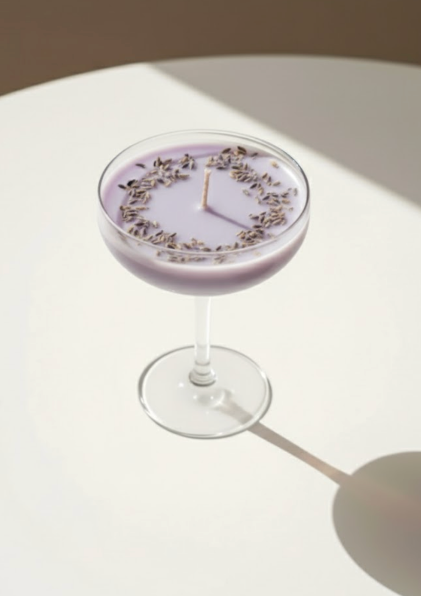 svíčka coupe levandule