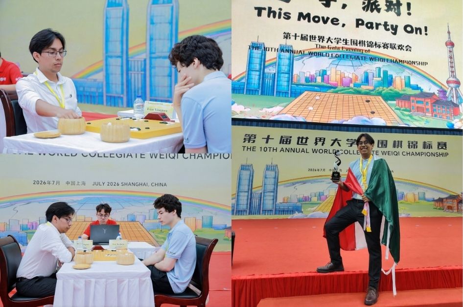 Ivan Vasquez de la UNAM se consagra como campeón mundial universitario de Go en Shanghai