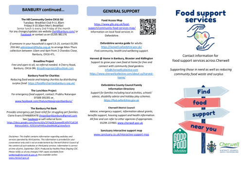 Good Food Oxford Image - Food Support Services Cherwell
