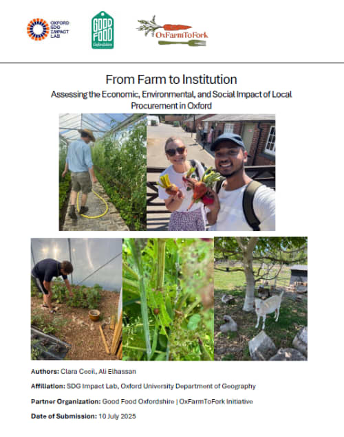 Good Food Oxfordshire - Report Image