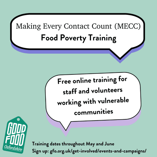 Good Food Oxford Image - MECC Food Poverty Training