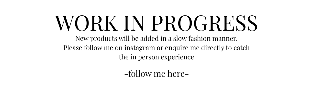 Work in Progress - Follow us on Instagram