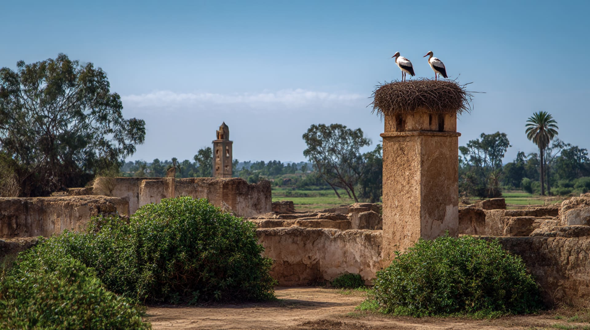 The Necropolis with Storks