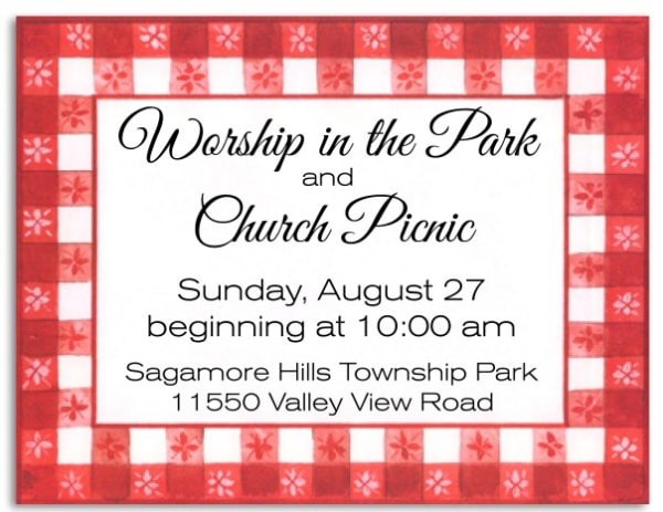 Congregation picnic