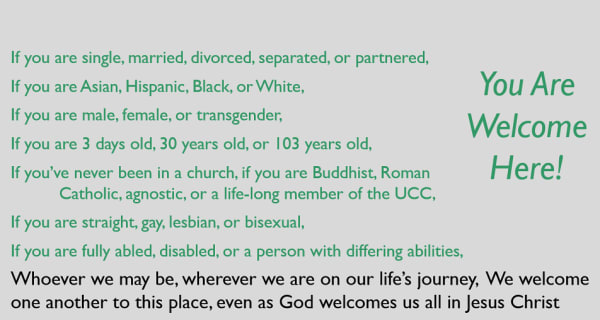 Open and Affirming congregation