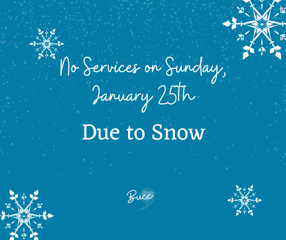 No Services on Sunday, January 25th