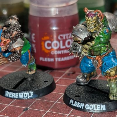 Werewolf and Flesh Golem