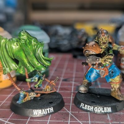 Flesh Golem and Wraith