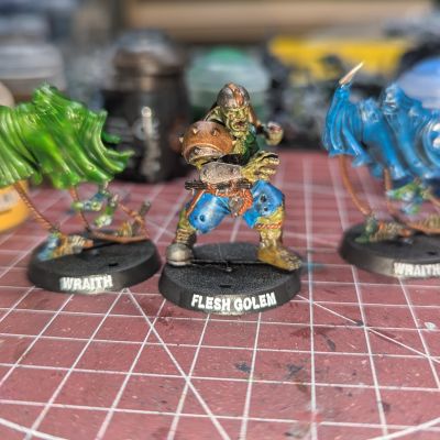 Flesh Golem and Wraithes