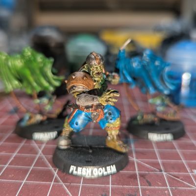 Flesh Golem and Wraithes