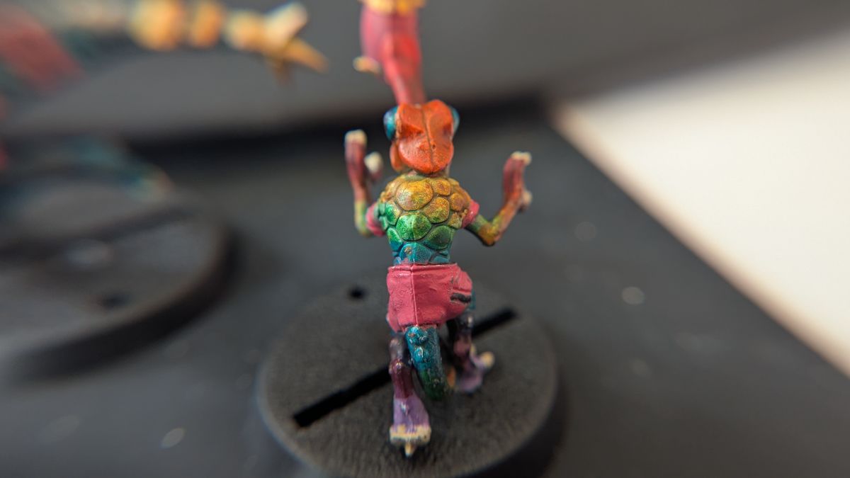 Gradient Chameleon Skink Back