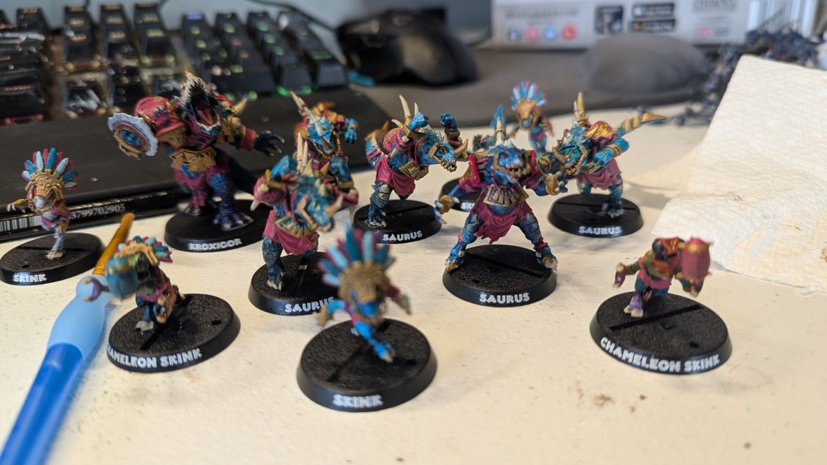 Lizard team with player labels