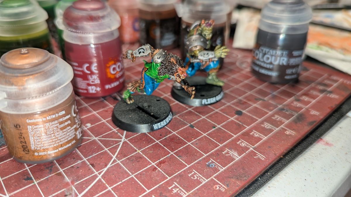 Necromantic Horror Werewolf and Flesh Golem