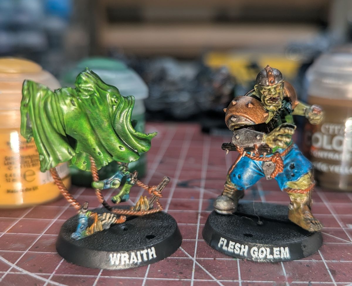 Flesh Golem and Wraith