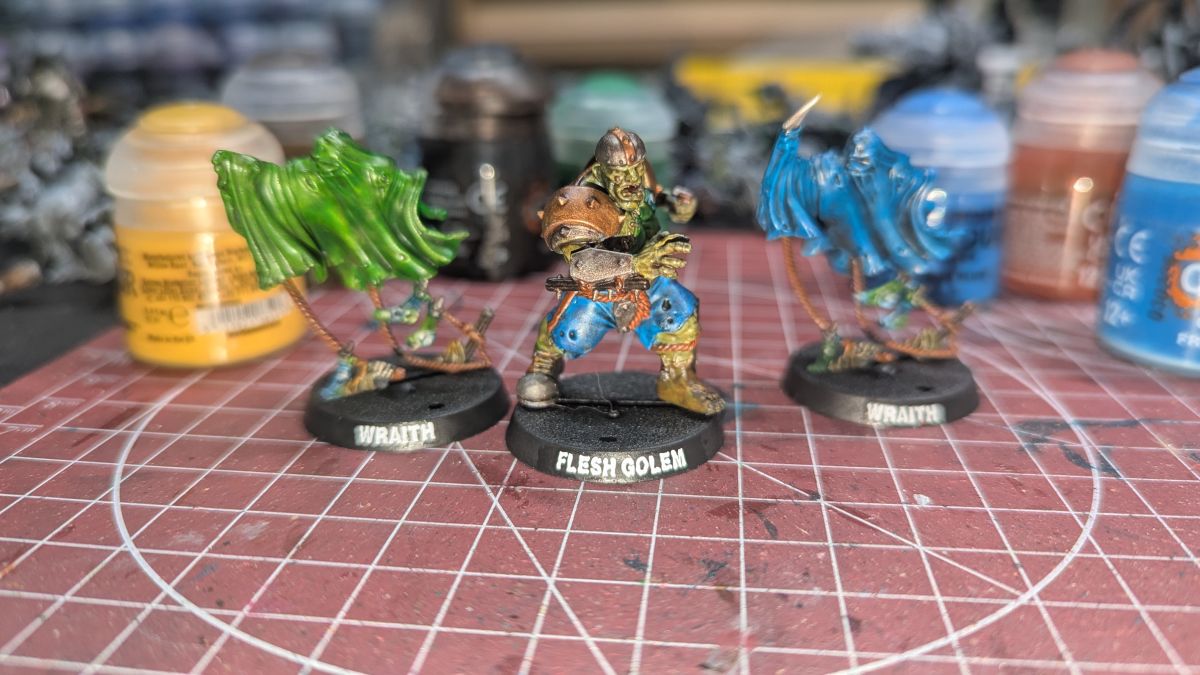 Flesh Golem and Wraithes