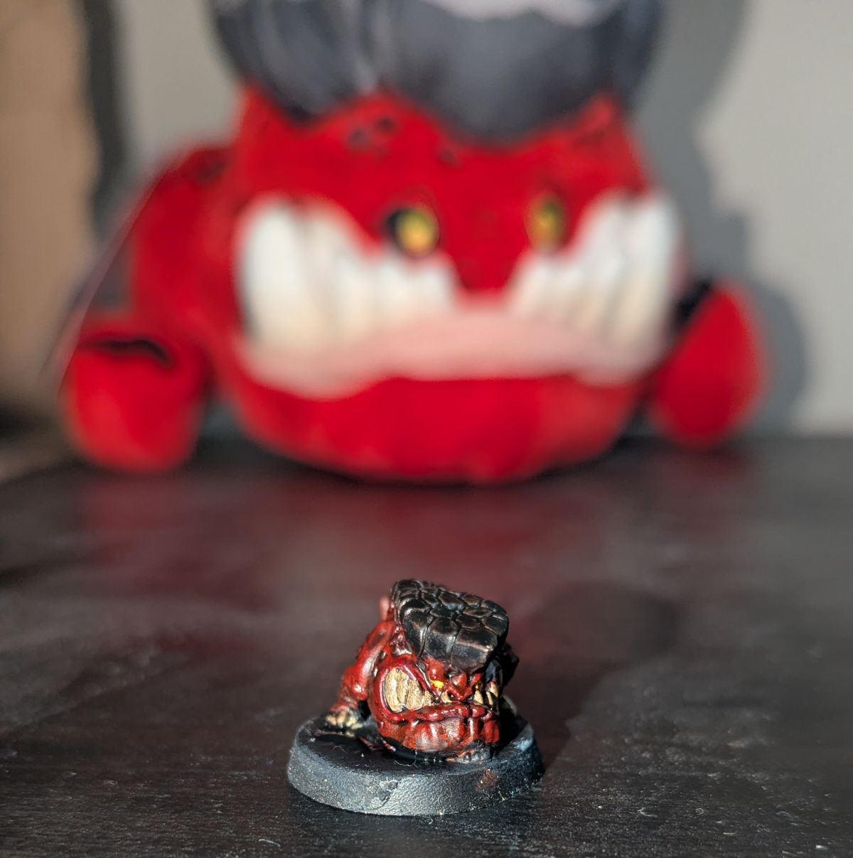 Rockhead Squig and Plushie (looming)
