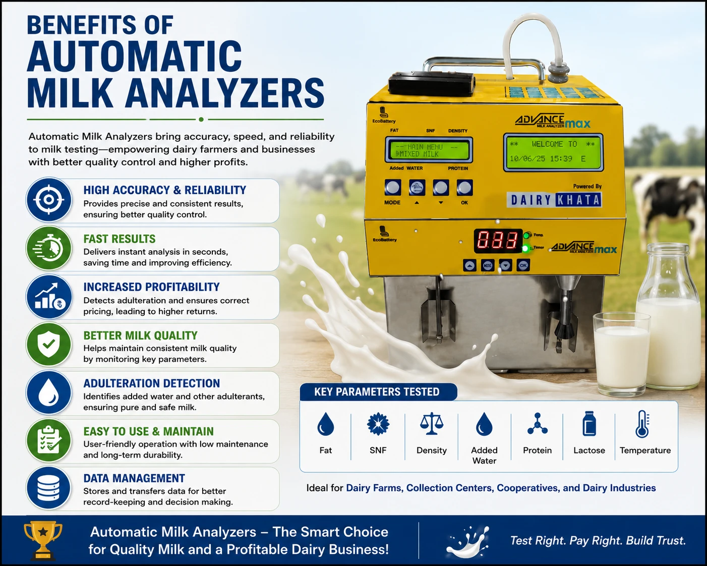 Benefits of Automatic Milk Analyzers