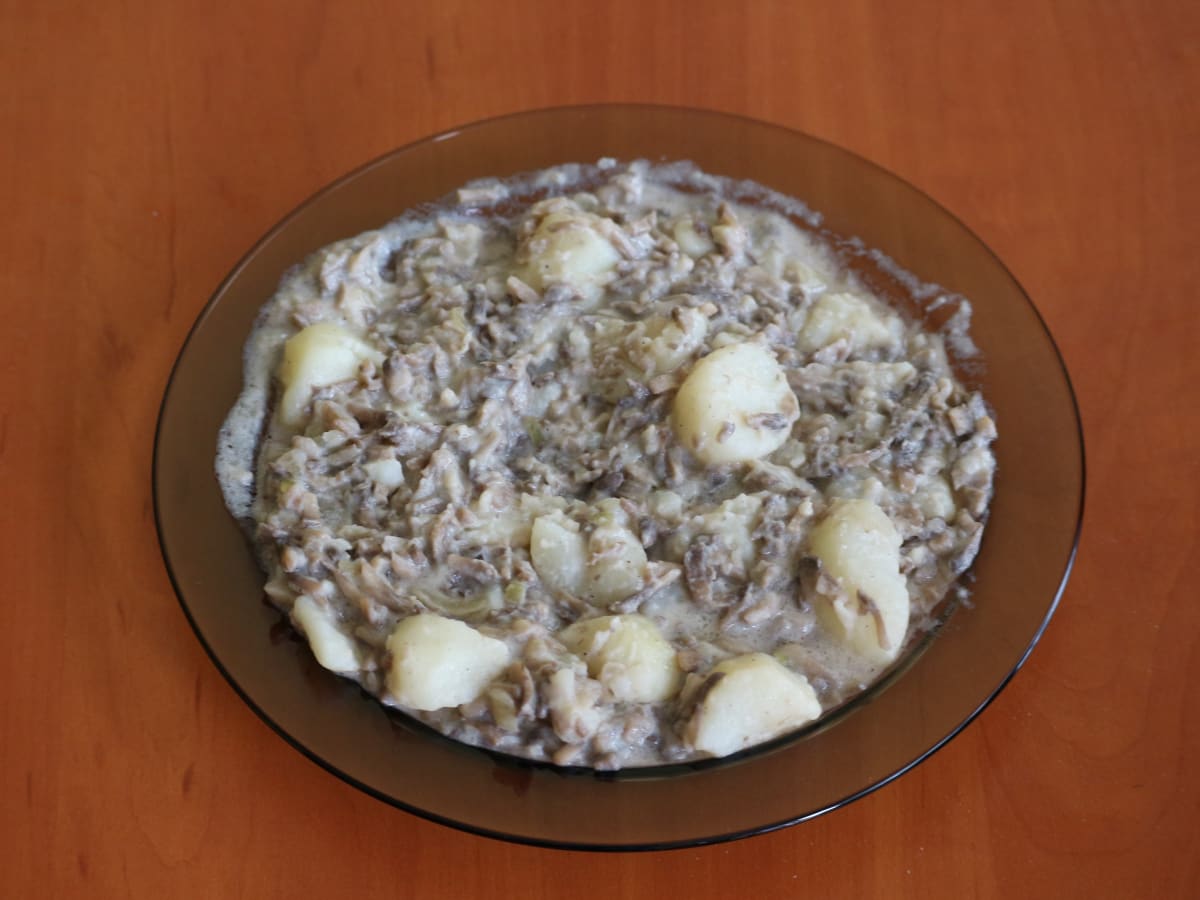 Zdjęcie Sos pieczarkowy z ziemniakami