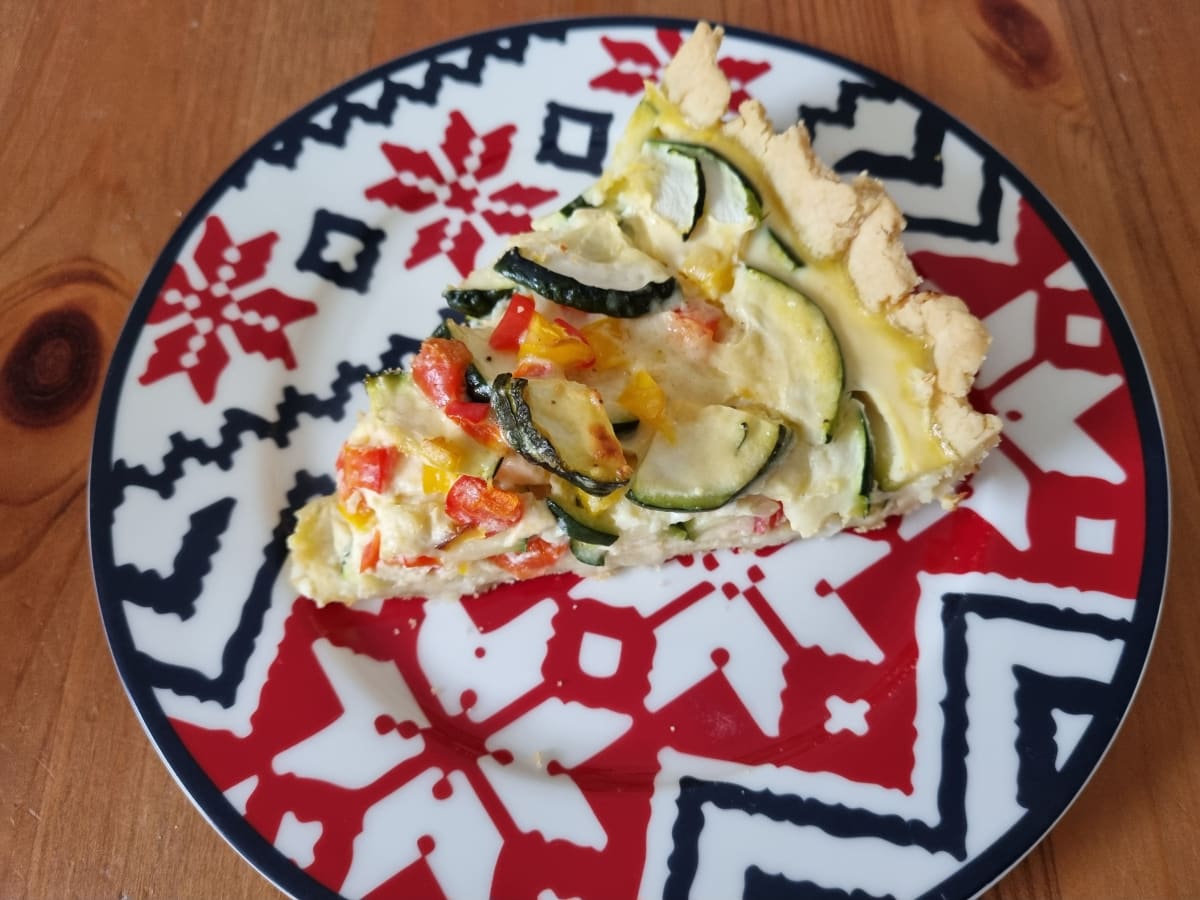 Zdjęcie Tarta z cukinią i papryką