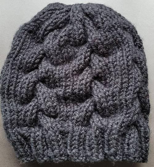 Bonnet noir - tresse Bonnet noir - tresse