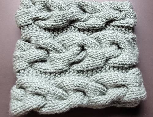 Tour de cou dusty green - torsade Tour de cou dusty green - torsade