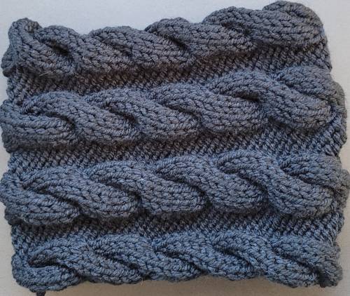 Tour de cou noir - torsade Tour de cou noir - torsade